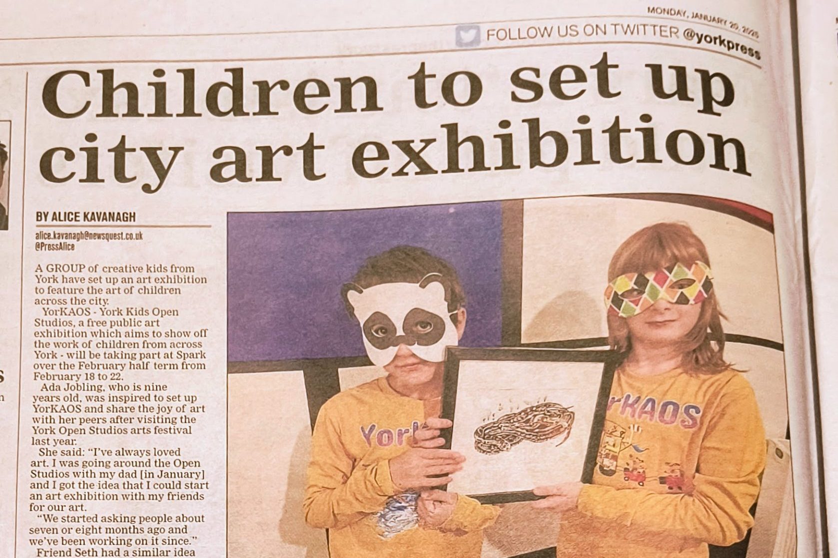 We made the papers!